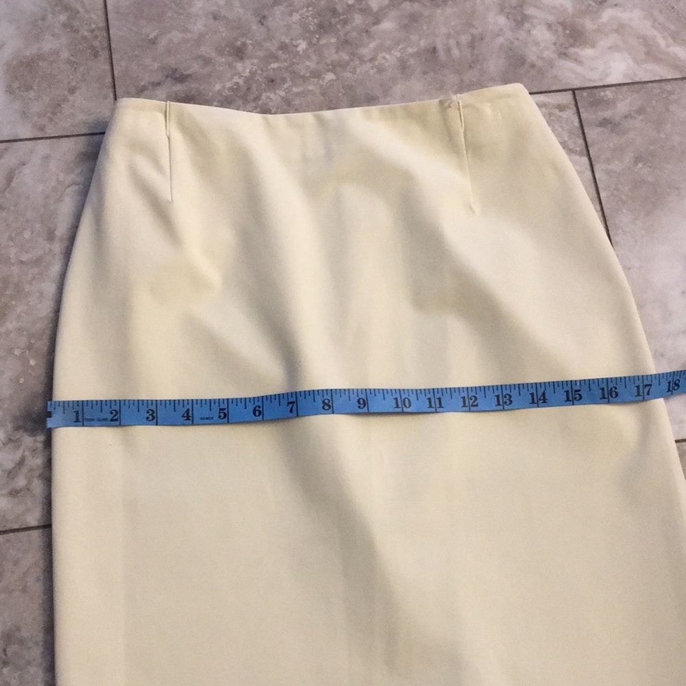 Prada EUC STRETCH cream PENCIL SHEATH skirt size 42 - Picture 5 of 6